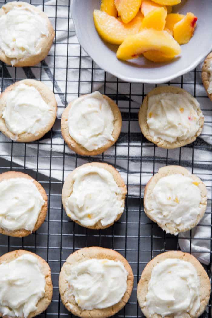 peach bellini sugar cookies