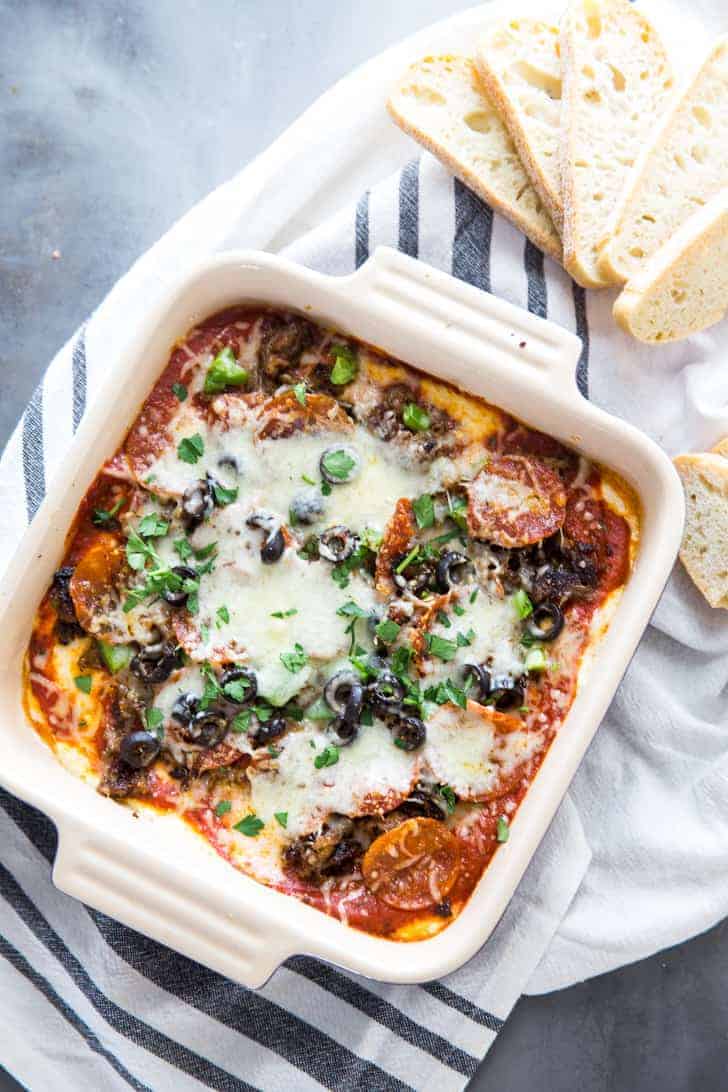 Pizza dip whole dish