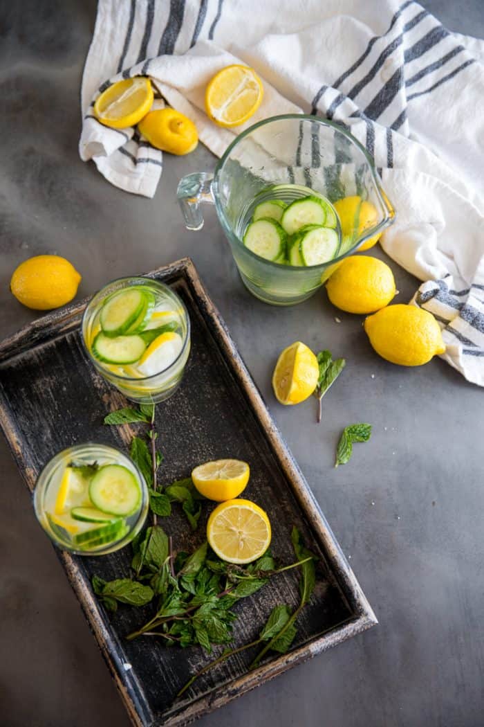 Detox Cucumber Lemon Water (With Mint) - Lemons for Lulu