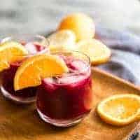 Acai refresher in a glass