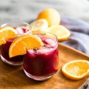 Acai refresher in a glass