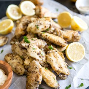 Lemon pepper chicken wings