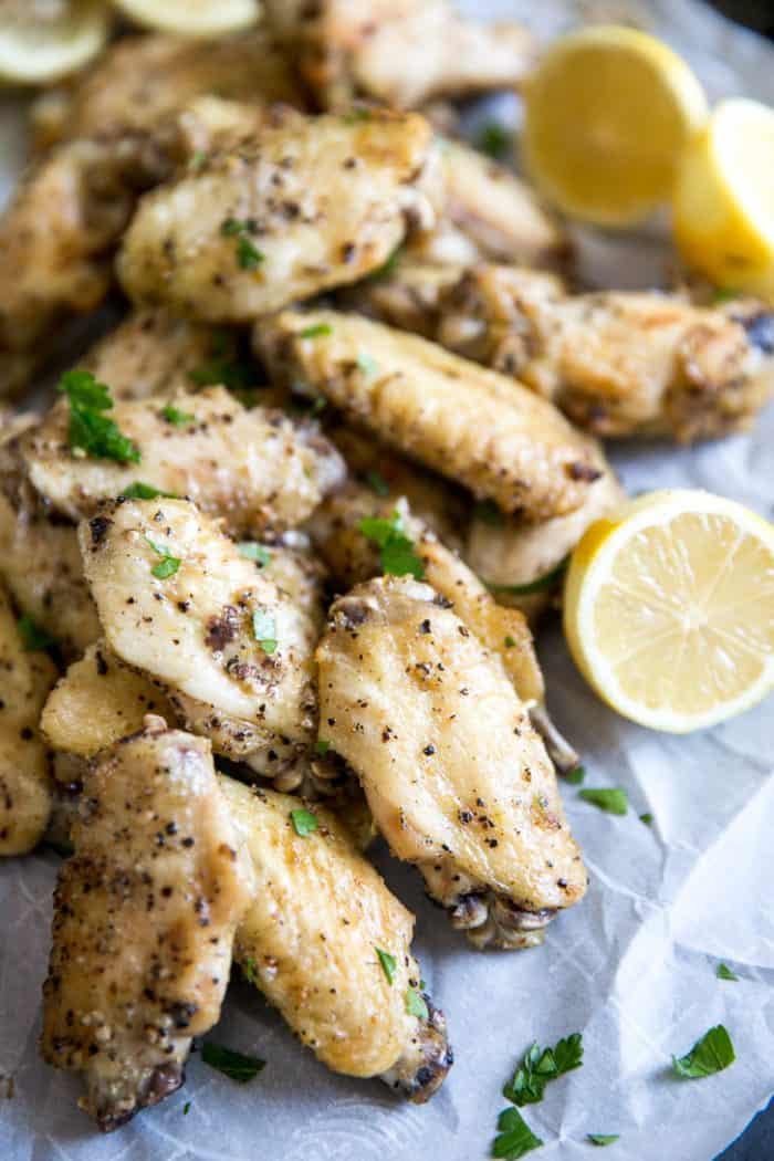 Baked Lemon Pepper Chicken Wings - Lemons for Lulu