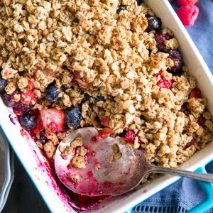 Mixed berry crumble
