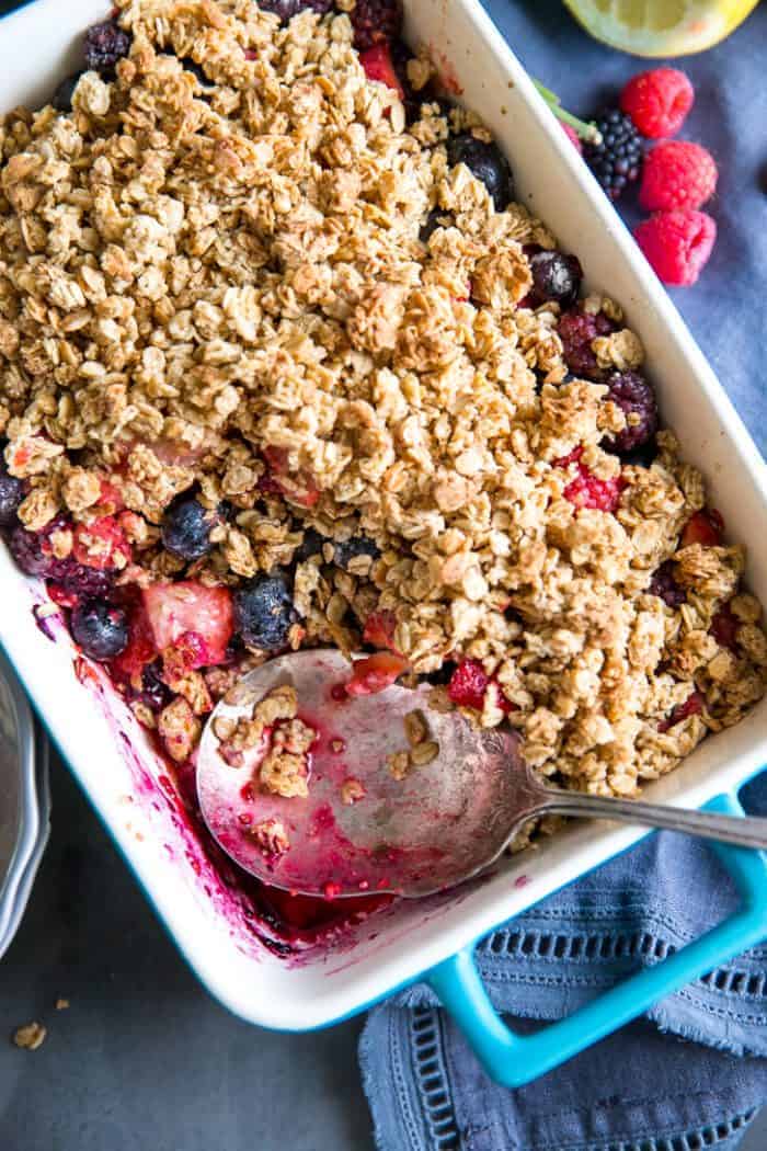 GranolaTopped Mixed Berry Crumble Lemons for Lulu