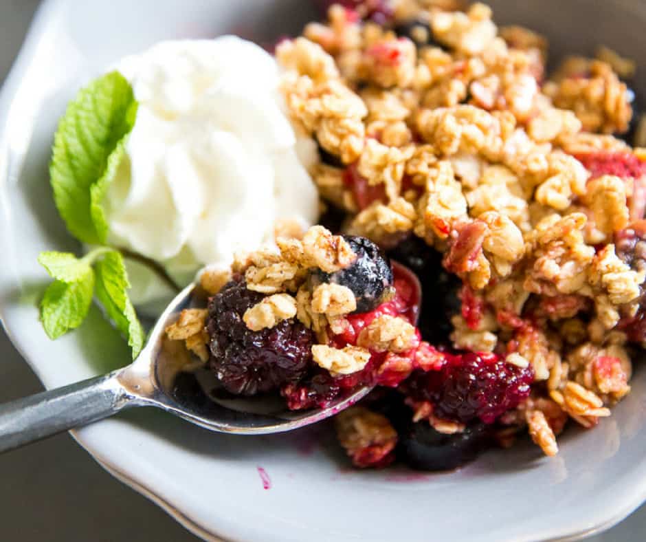 GranolaTopped Mixed Berry Crumble Lemons for Lulu