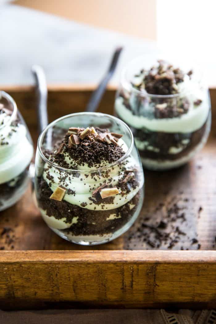 grasshopper pie cheesecake parfait
