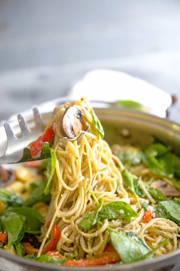 Easy Pesto Pasta Primavera Recipe - Lemons for Lulu
