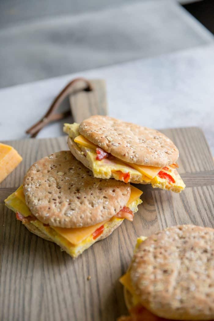 Denver Omelet Breakfast Sandwich - LemonsforLulu.com