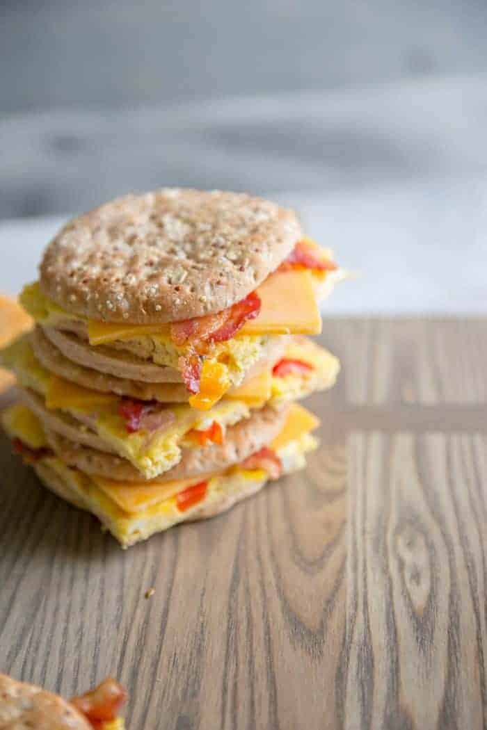 denver omelet breakfast sandwich