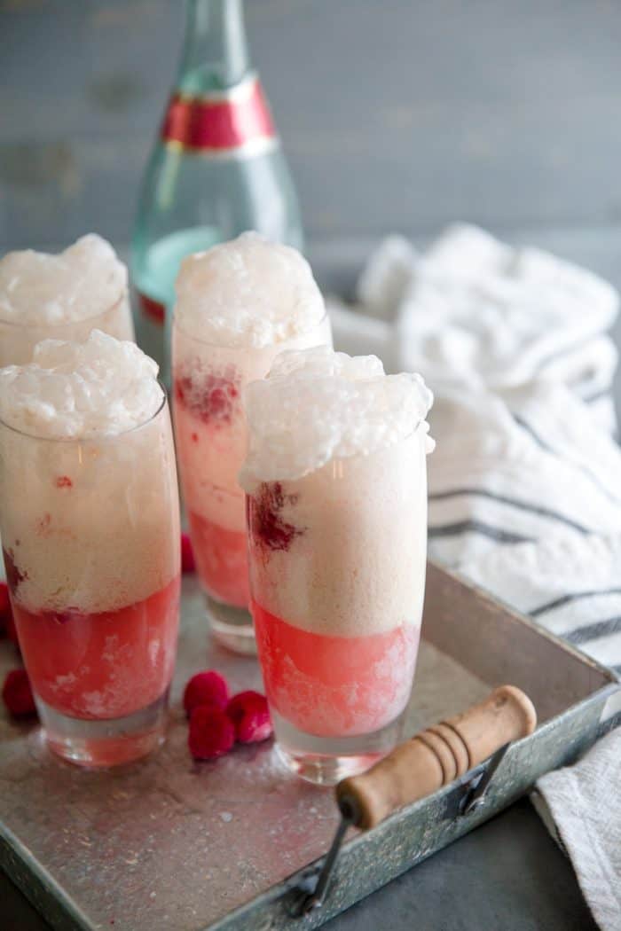 Rose Sparkling Wine Float