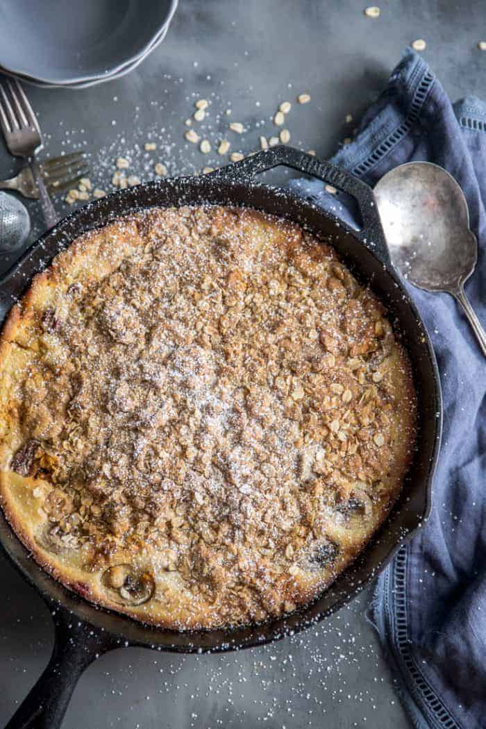simple banana bread cobbler