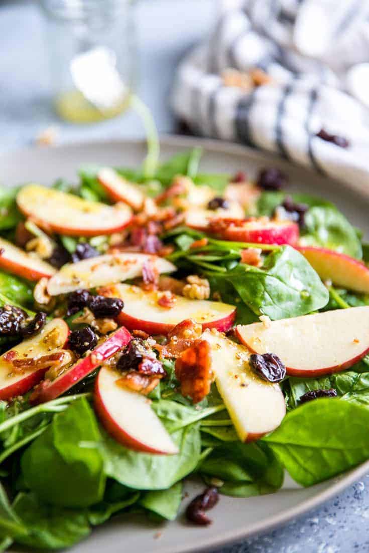 Easy Spinach Salad | LemonsforLulu.com