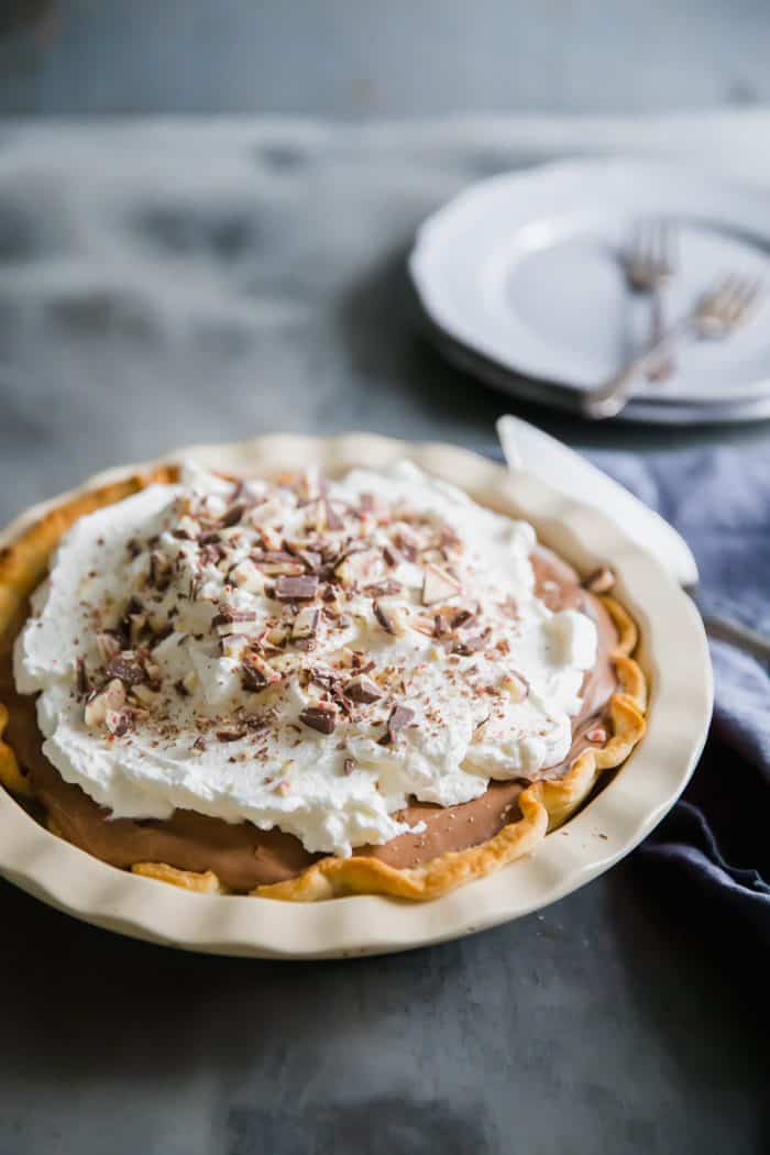 Hot Chocolate Mousse Pie | LemonsforLulu.com