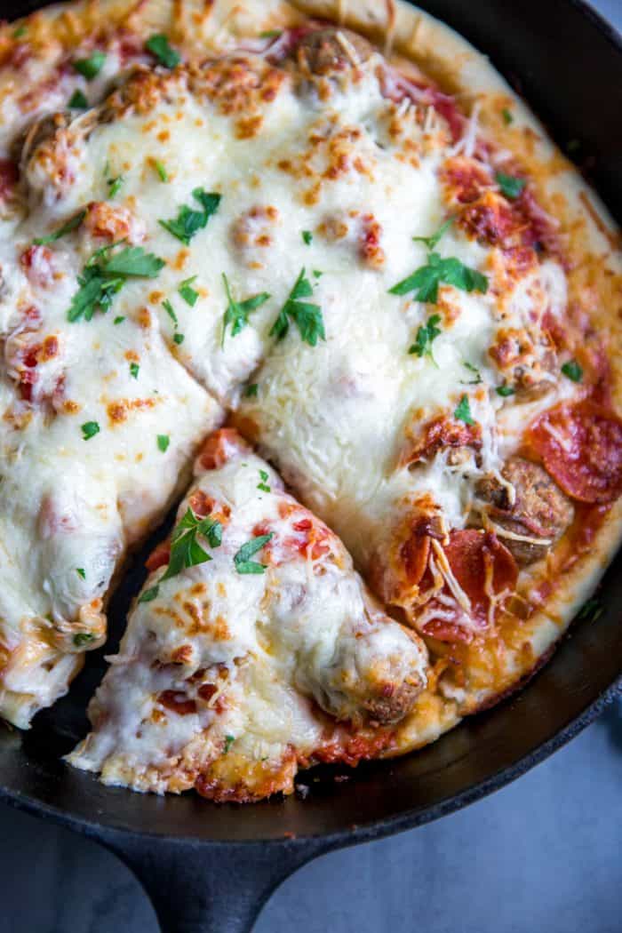 Meatball Pizza