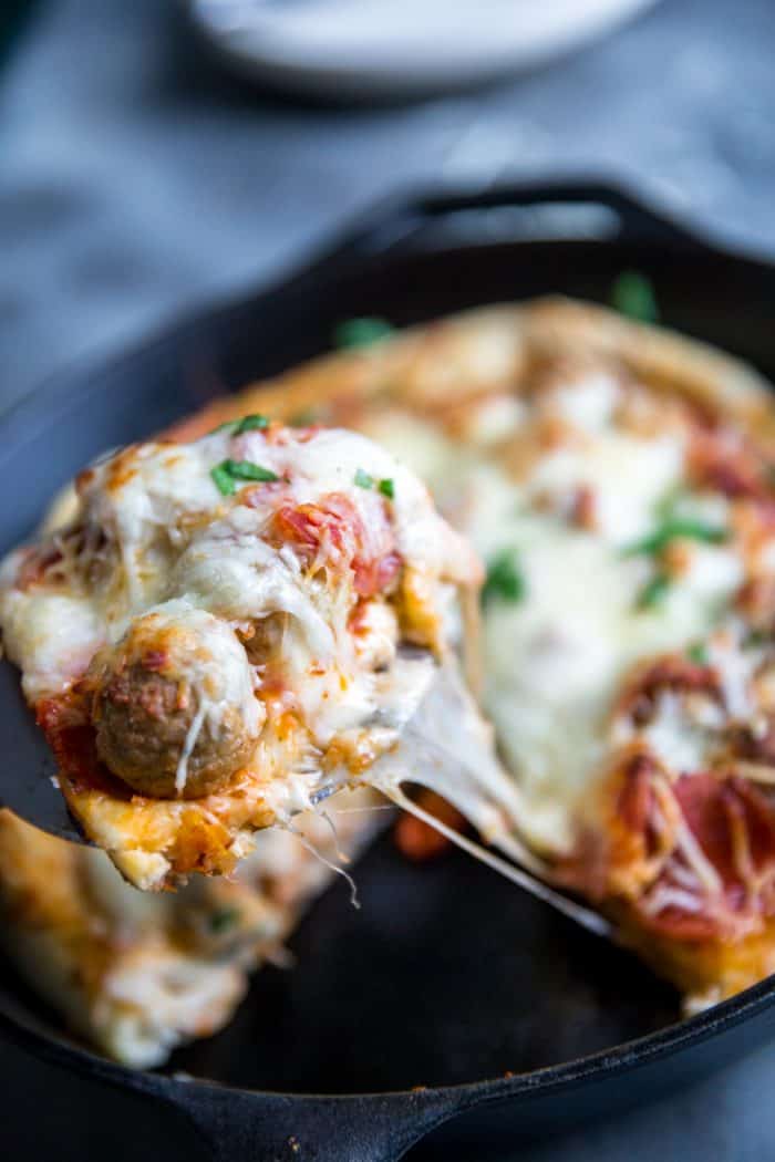 Meatball Pizza