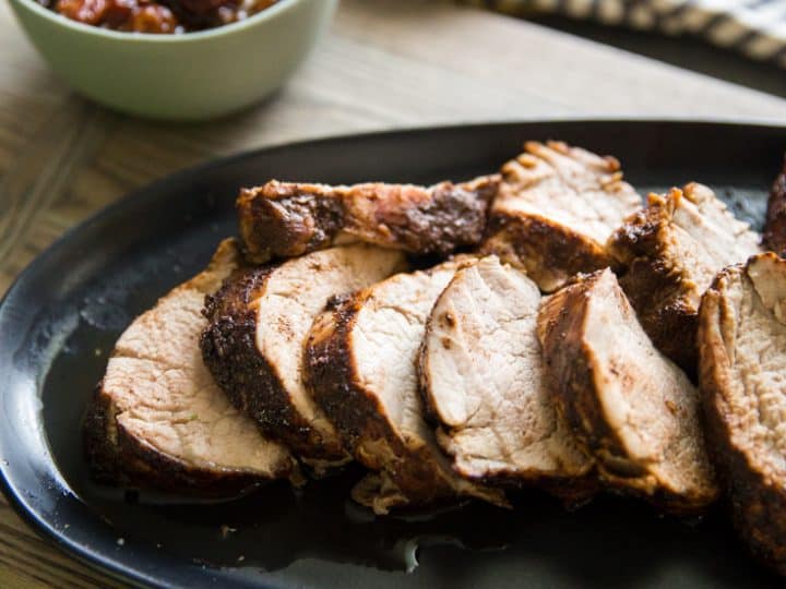 Spice-Crusted Pork Tenderloin with Andouille Sausage Gravy
