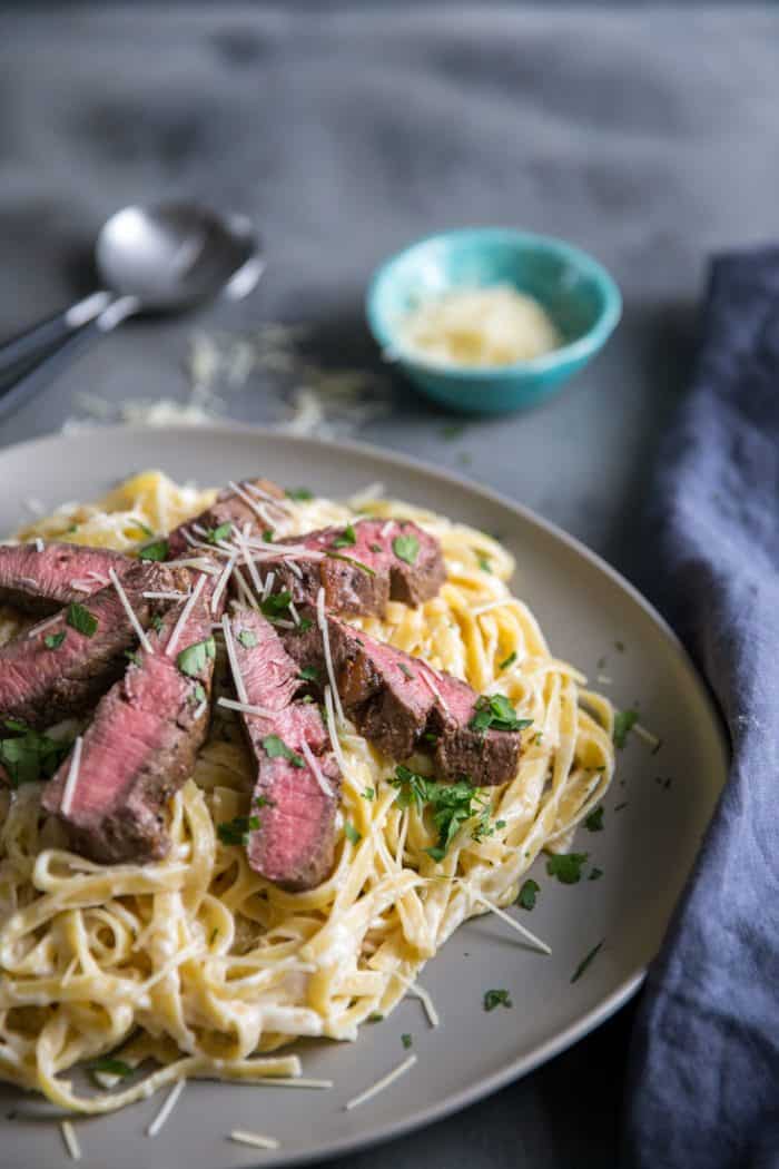 Easy Steak Alfredo
