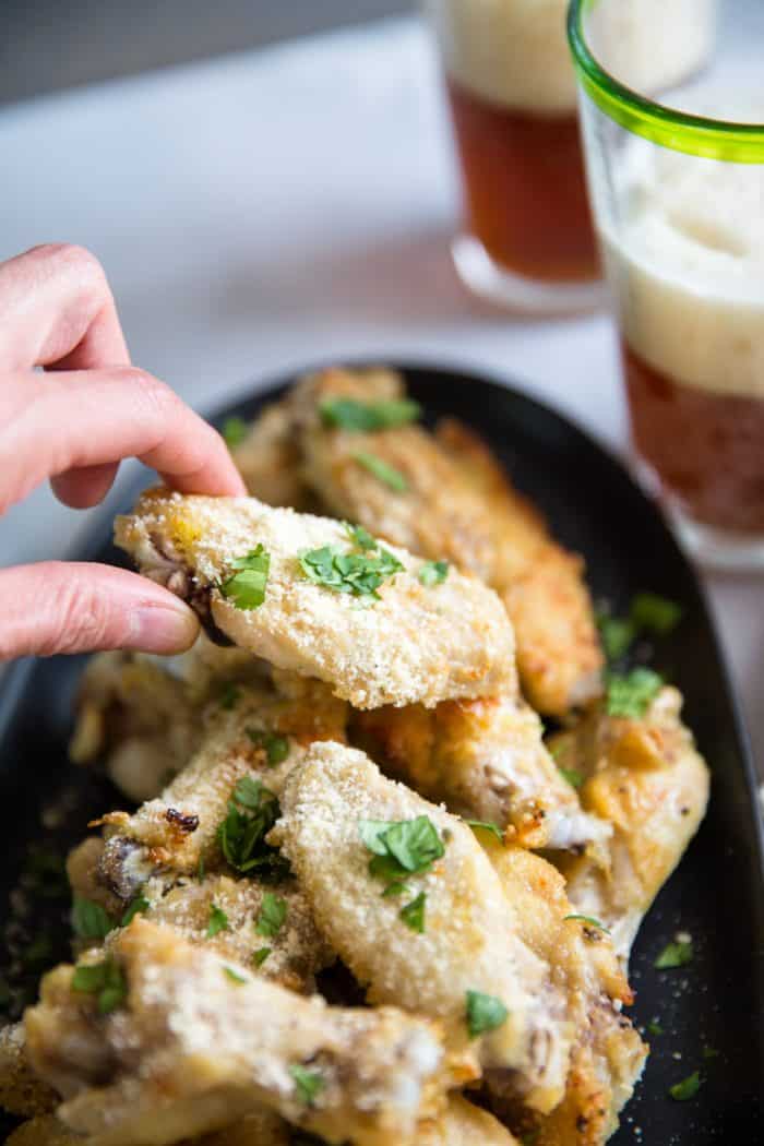 Garlic Parmesan Dry Rub Wings