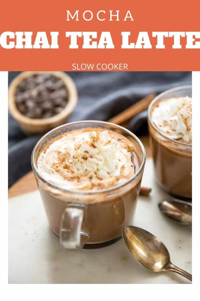 Slow Cooker Mocha Chai Tea Latte | LemonsforLulu.com