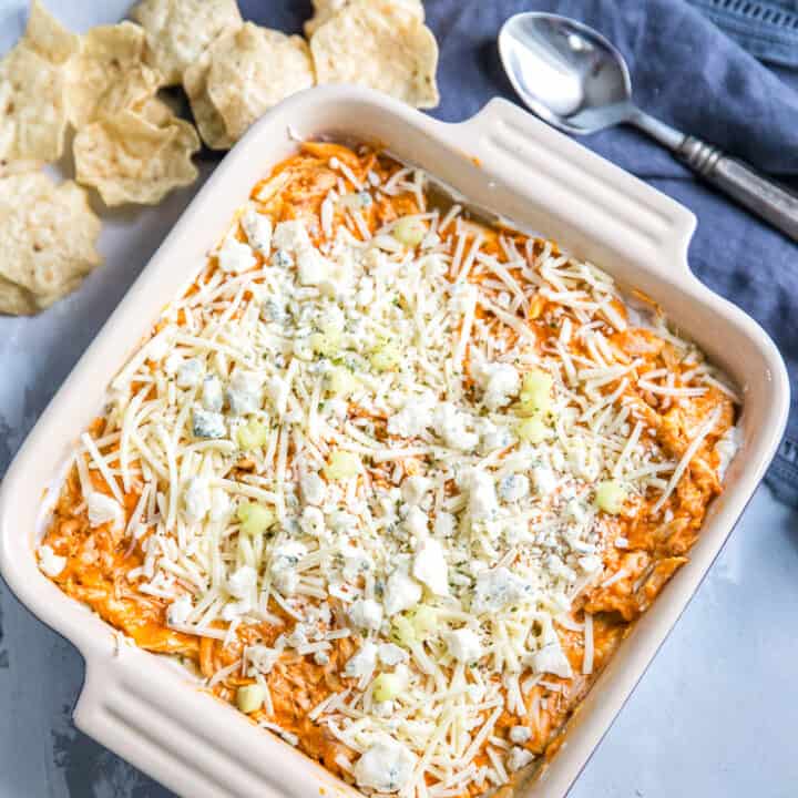 Layered Buffalo Chicken Dip