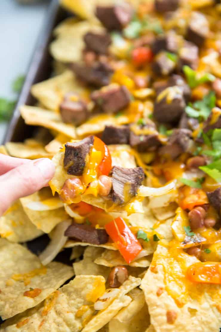 Fajita Steak Nachos