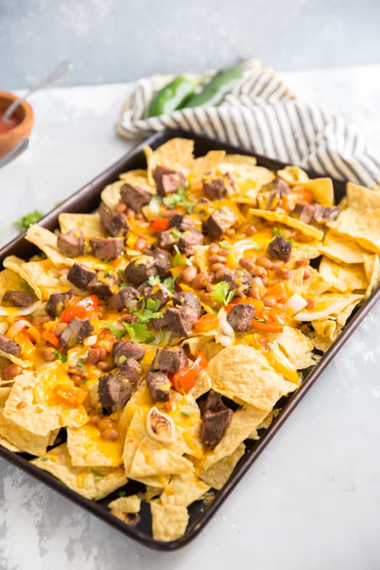 Fajita Steak Nachos