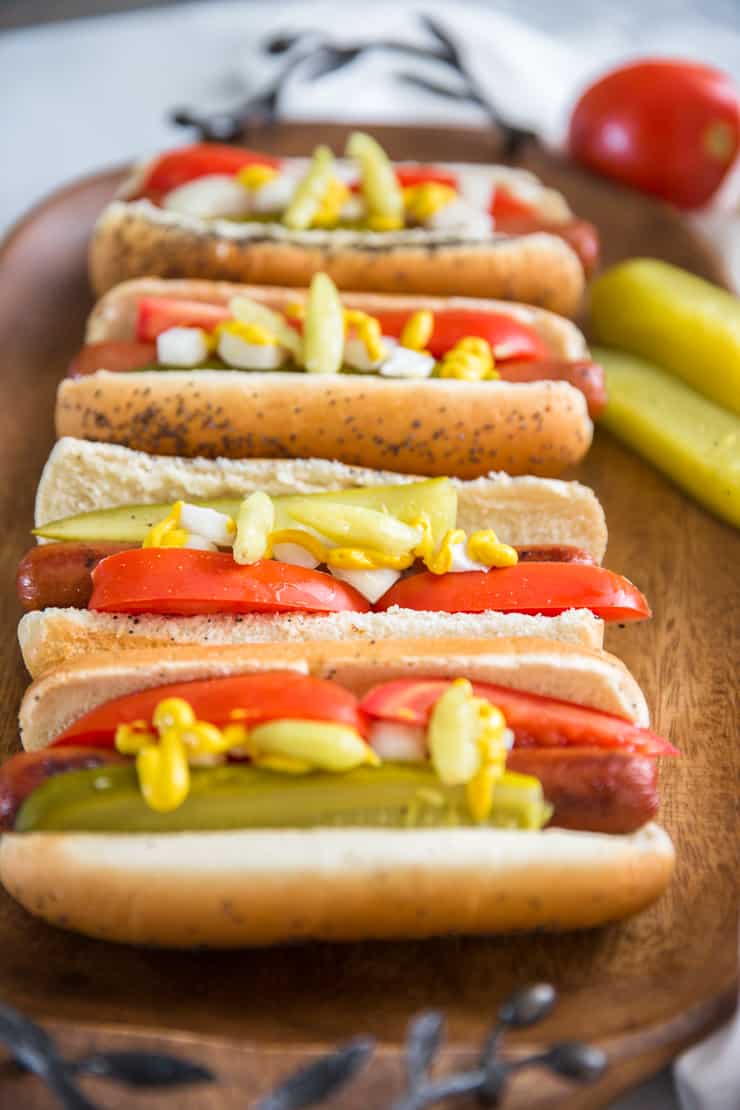 chicago style hot dog chicago style hot dog